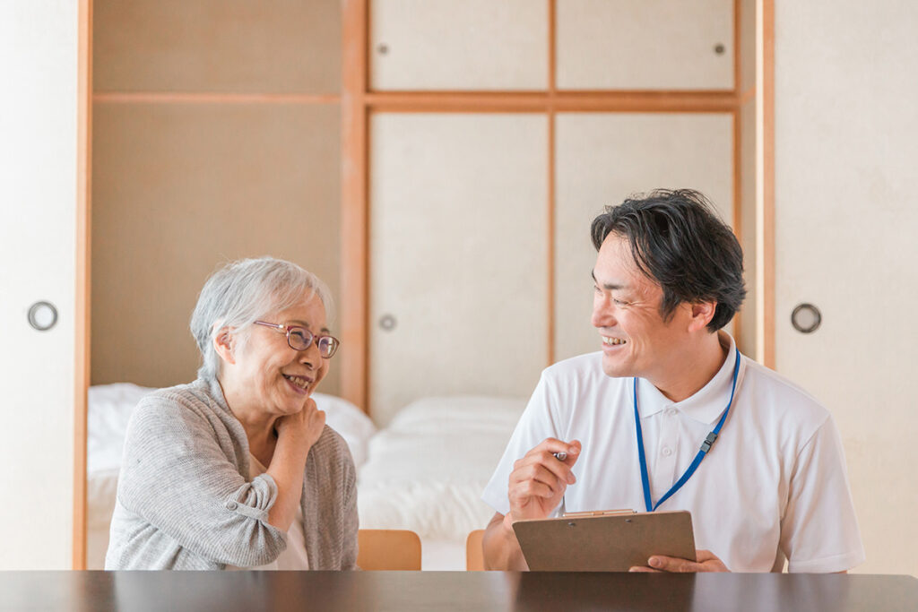 デイサービスでお風呂だけ利用する際の相談のイメージ