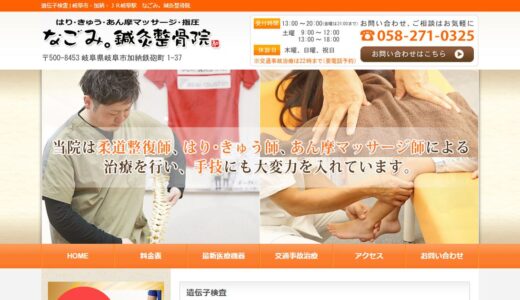 岐阜市の整体・鍼灸・交通事故治療｜なごみ。鍼灸整骨院の専門性と施術内容